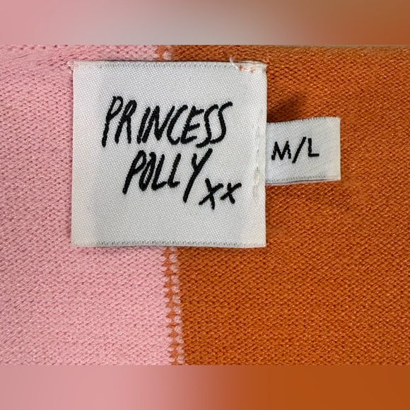 Princess Polly Sienna Mini Dress in Pink & Orange Color-block Size 6 - Picture 7 of 9